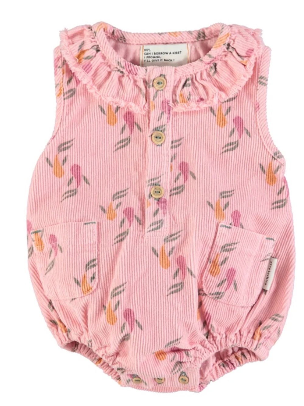 Pink Floral Romper Sz 6M